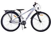 Stoere Volare Cross jongensfiets met 26 inch wielen, zilver design en 3 versnellingen